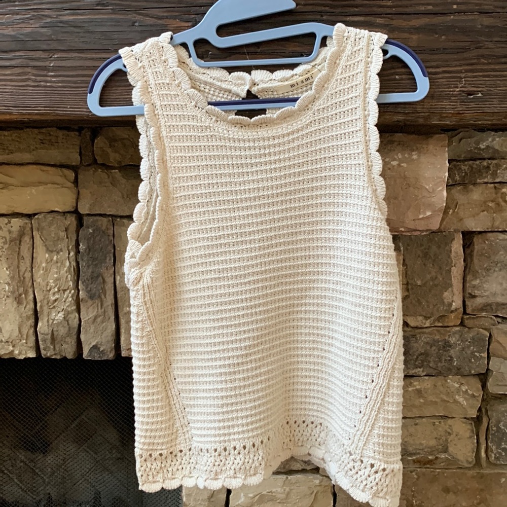 cute Creamish whitish tank top